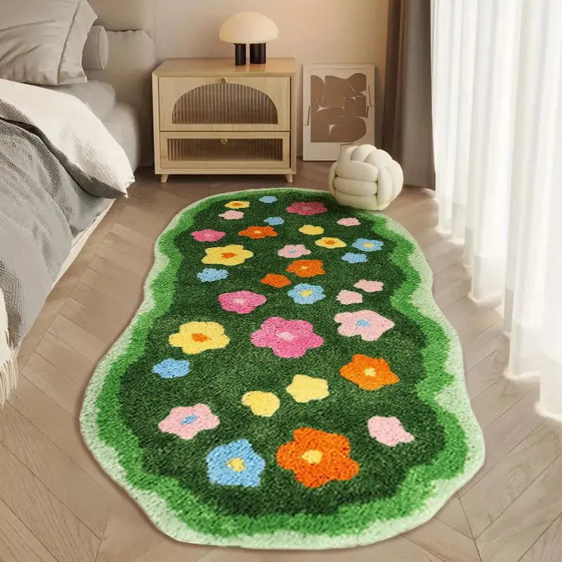 Navak Teppich, nordischer Stil, Schlafzimmer-Dekor, Teppich, Zuhause, flauschiger, weicher Teppich, unregelmäßige Formen, Teppiche für Wohnzimmer, dicke Plüsch-Bodenmatte am Bett