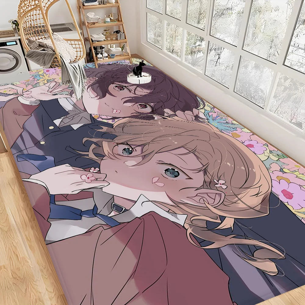 Navak Carpet Bungo Stray Dogs Zimmermatten Retro Multiple Choice Wohnzimmer Küchenteppich Rutschfester Willkommensteppich