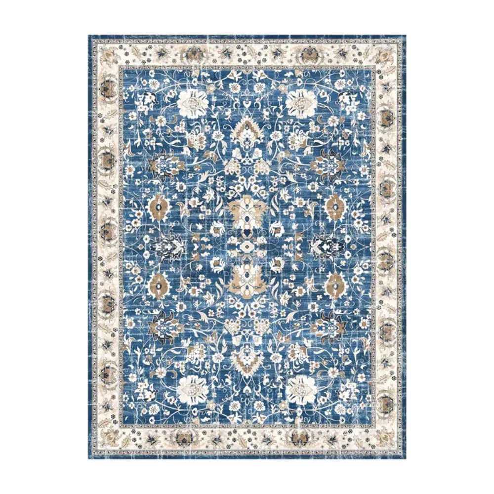 Navak Carpet Boho-Teppiche, waschbar, Vintage, modern, neutral, großer Flanellteppich für Esszimmer, Wohnzimmer, Schlafzimmer, Bauernhaus, rutschfeste Matte