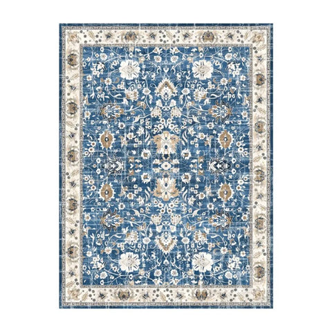 Navak Carpet Boho-Teppiche, waschbar, Vintage, modern, neutral, großer Flanellteppich für Esszimmer, Wohnzimmer, Schlafzimmer, Bauernhaus, rutschfeste Matte