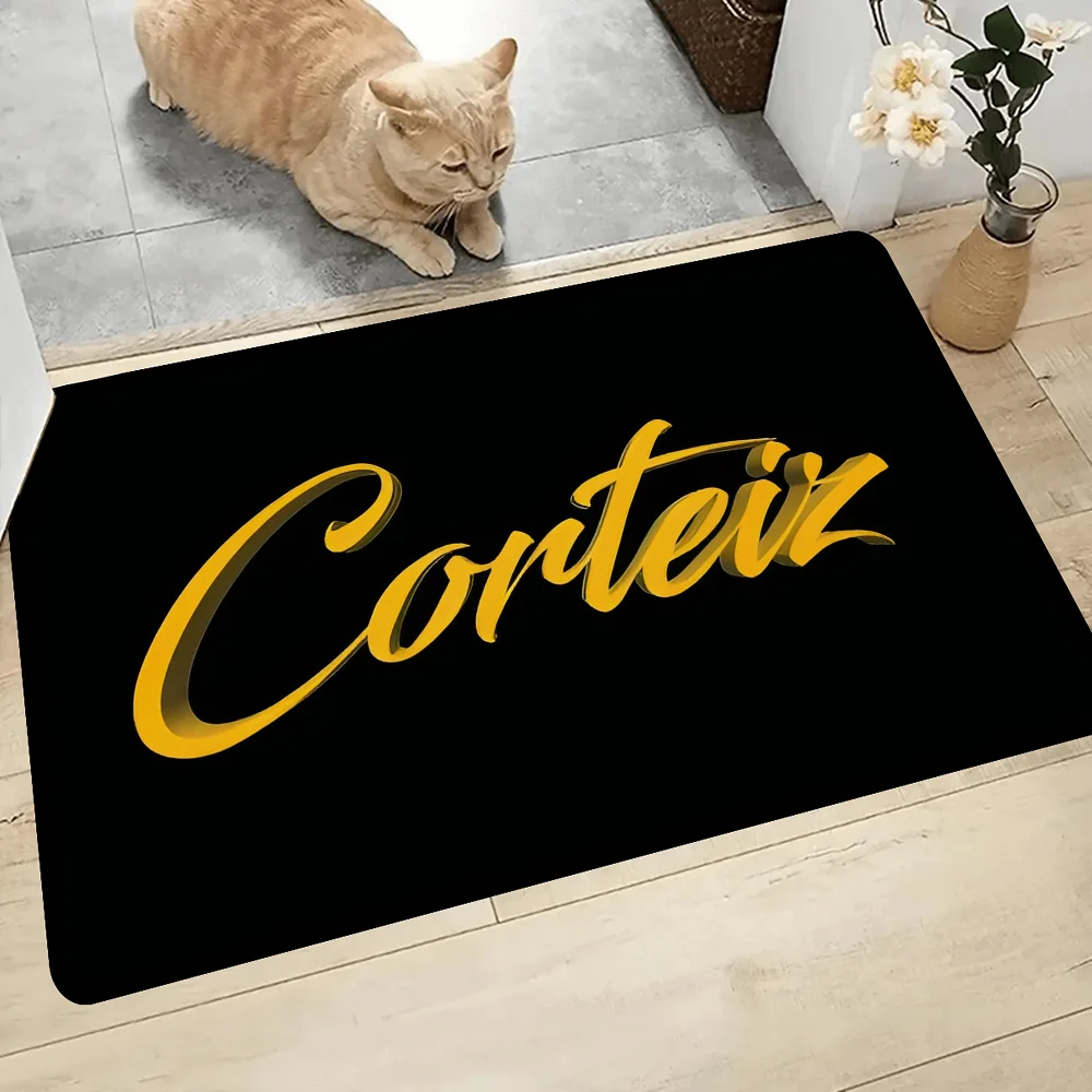 Navak Carpet Devil's Island English Floor Bathroom Mat Kids Room Bedroom Decoration Balcony Anti-Slip Doormat Living Room Bedside Area Rugs