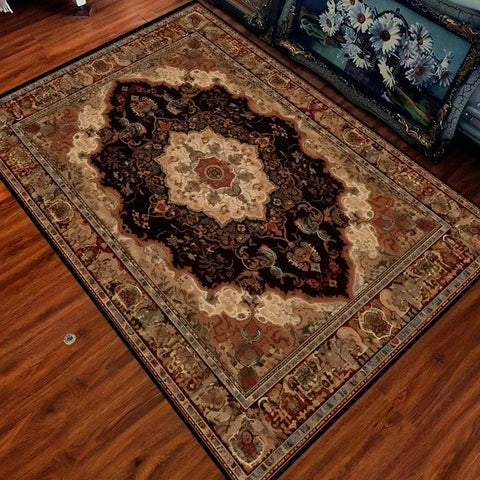 Navak Carpet, trendiger Teppich mit marokkanischem Muster, maschinenwaschbarer Teppich für Boho-Wohnzimmerdekor, rutschfeste Bodenmatte für Schlafzimmer und Loungebereiche