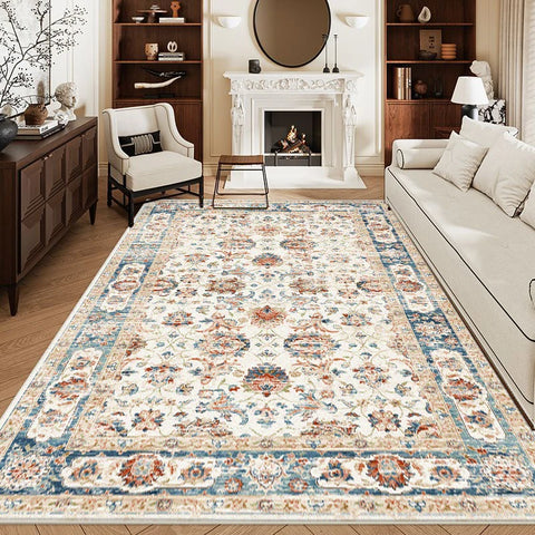 Navak Carpet Bohemian Style Rugs for Bedroom Large Carpet Living Room Decoration Retro Carpet Fluffy Soft Lounge Floor Mat Thickend Plush Rug