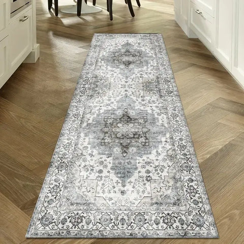 Navak Carpet Exclusive Picks Böhmischer Flurteppich, geometrisches Muster, Kristall-Samt-Bodenmatte, Eingang, Küche, Treppe, langer Teppich, Heimdekoration
