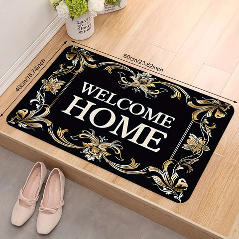 Navak Carpet „Welcome Home“-Fußmatte, langlebig, rutschfest, für den Eingangsbereich, perfekt für den Innen- und Außenbereich, verleiht Ihrem Türrahmen einen einzigartigen Charme