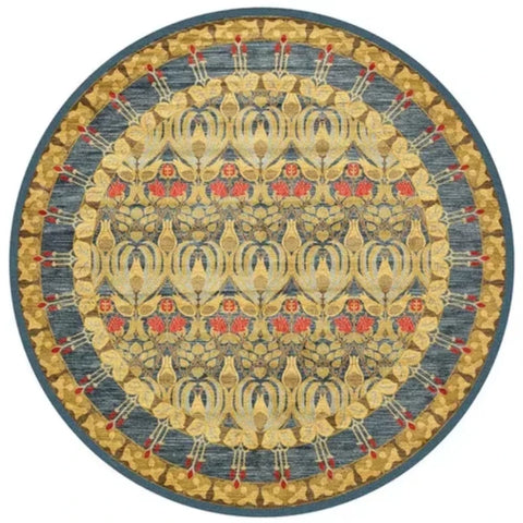 Navak Carpet Persian Style Living Room Carpet Bedroom Decoration Dressing Table Cloakroom Non-slip Floor Carpets Circular Area Rugs