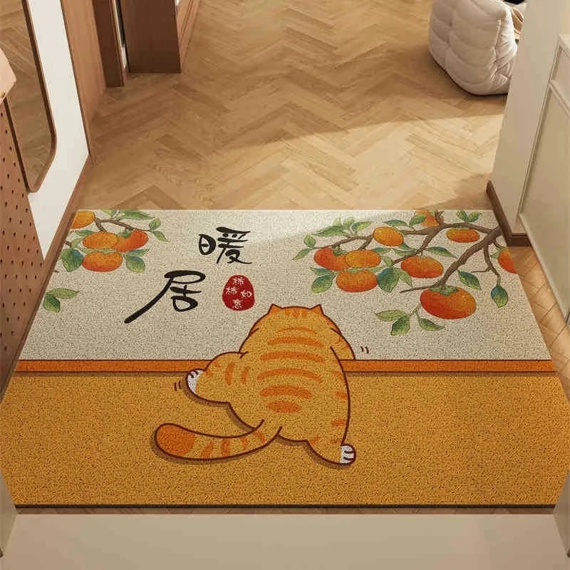 Navak Carpet Cartoon Cute Bear Carpet Living Room Bathroom Balcony Entrance Door Mat Dirty and Non-Slip Easy To Clean Home Decoration Rug