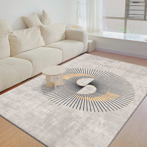 Navak Carpet Exclusive Picks Nordischer einfacher geometrischer Kristallsamt-Teppich, großer Teppich, Wohnzimmermatte, Familiensofa, Balkon, Korridor, rutschfeste dekorative Teppiche