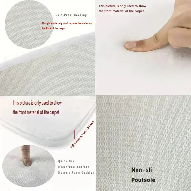 Navak Carpet Exclusive Picks Teppich mit Gänseblümchenmuster, Fußmatte, rutschfest, für Waschküche, Schlafzimmer, Bodenmatte, Heimdekoration, Nachttischteppich, Outdoor-Teppich
