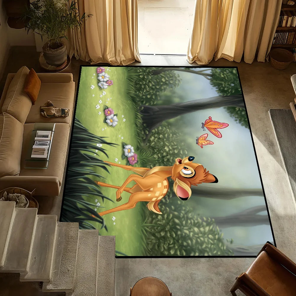 Navak Carpet Door bambi Disney Mat Anti-Slip Kitchen Bedroom Handmade Tufted Rug Carpet Living Room Daily Picks Entrance Decoration