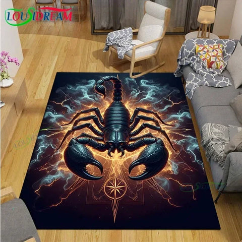 Navak Teppich, wunderschönes Sternbild Skorpion, Teppich für Wohnzimmer, Schlafzimmer, Nachttischmatte, modische Bodenmatte, Bereichsteppich, Fußmatte, Schlafzimmerdekoration