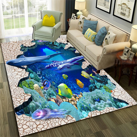 Navak Teppich, 3D-Illusion, Vision, Halluzination, HD-Teppich für Zuhause, Wohnzimmer, Schlafzimmer, Sofa, Fußmatte, Dekor, Kinderbereich, Teppich, rutschfeste Bodenmatte