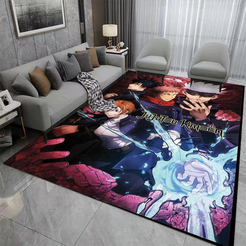 Navak Carpet Jujutsu-Kaisen Carpet for Gaming Room Bedroom Decor Rugs Kid Play Crawling Non-slip Floor Mat Sofa Doormat