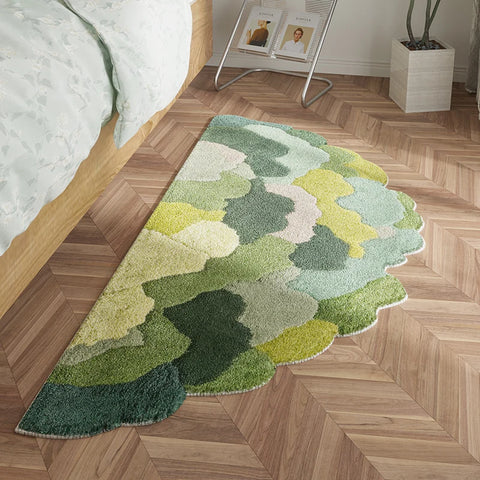 Navak Teppich, nordischer Stil, Schlafzimmer-Dekor, Teppich, Zuhause, flauschiger, weicher Teppich, unregelmäßige Formen, Teppiche für Wohnzimmer, dicke Plüsch-Bodenmatte am Bett