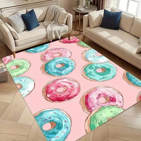 Navak Carpet 1 Stück Küchenteppich mit Milu-Hirschmuster, rutschfeste Fußmatten für Zuhause, Pop-Design, Badezimmerteppich, Badematte, Teppich für Zuhause, Waschbecken, Wäschedekor