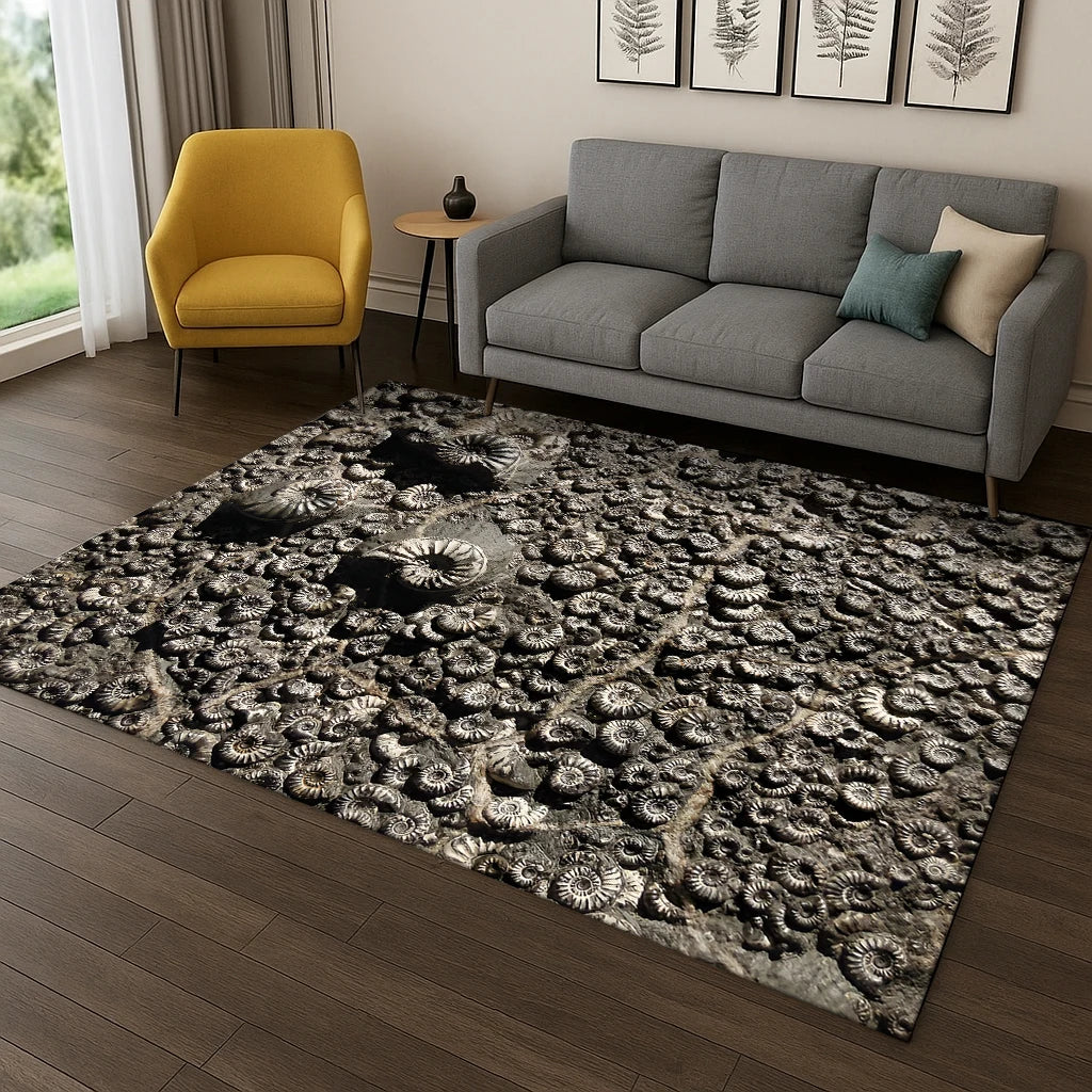 Navak Teppich, Dinosaurier-Fossil, Cartoon-Teppich für Schlafzimmer, Wohnzimmer, Sofa, Fußmatte, Küche, Heimdekoration, Kinderspielbereich, rutschfeste Bodenmatte