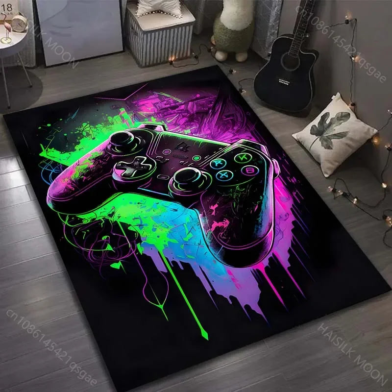 Navak-Teppich, 15 Größen, bedruckter Teppich mit Gamecontroller für Wohnzimmer, Schlafzimmer, Heimdekoration, rutschfeste Bodenmatte, moderner Teppich, Teppiche für Geschenke