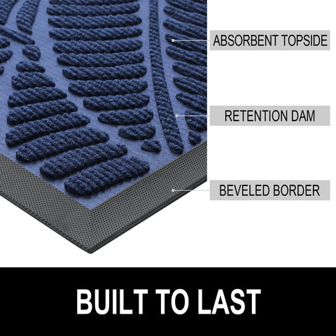 Navak Carpet Olanly Fußmatten Indoor Outdoor Schmutzfänger Rutschfeste Eingangsmatte Waschbare Matten Für Eingangsbereich Haustür Garten Fußmatten Teppiche