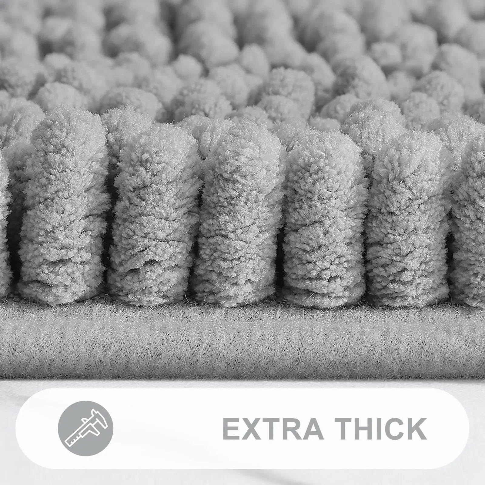 Navak Carpet Olanly Striped Bathroom Rugs Extra Thick Absorbent Bath Mats Non-Slip Soft Cozy Shower Carpet Plush Shaggy Machine Wash Bath Rug