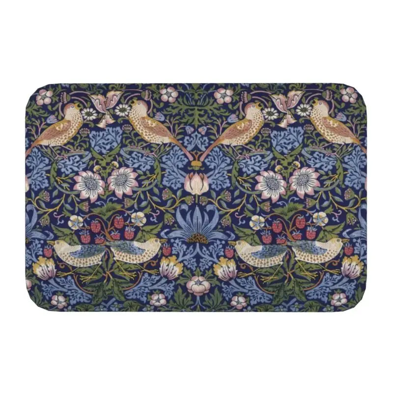Navak Teppich Custom William Morris Compton Floral Jugendstil Muster Fußmatte Bad Tür Bodenmatte Textil Muster Toilette Teppich Teppich Footpad