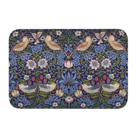 Navak Teppich Custom William Morris Compton Floral Jugendstil Muster Fußmatte Bad Tür Bodenmatte Textil Muster Toilette Teppich Teppich Footpad