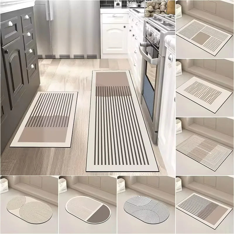 Navak Teppich Super Absorbent Küche Boden Matte Lange Diatomit Küche Teppich Weiche Waschbar Teppiche Anti Slip Badezimmer Eingang Fußmatte 주방매트