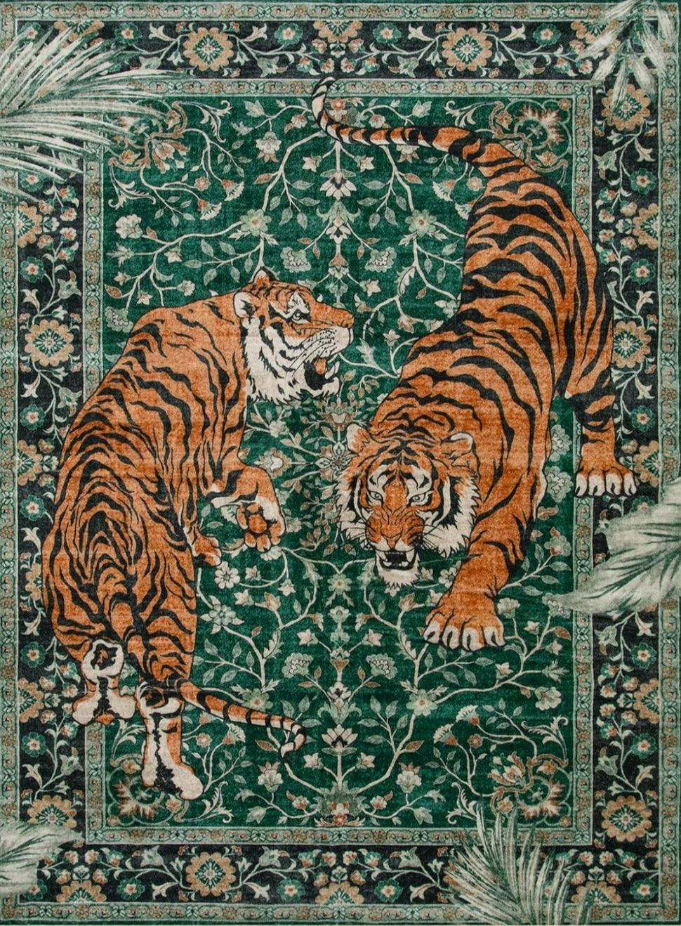 Navak Teppich, Dschungel-Tiger-Teppich für Wohnzimmer, Dekoration, Schlafzimmer, Nachttisch, weicher Fußteppich, Freizeit, Balkon, Bodenmatte, Couchtischmatte, Fußmatte, Geschenk