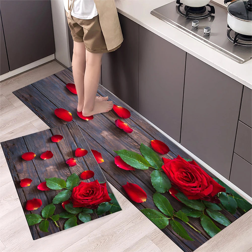 Navak Teppich Küchenmatte Teppich für Boden Hauseingang Fußmatte Schlafzimmer Wohnzimmer Dekor Nachttisch Teppich Flur Balkon Badezimmer Anti-Rutsch-Matte