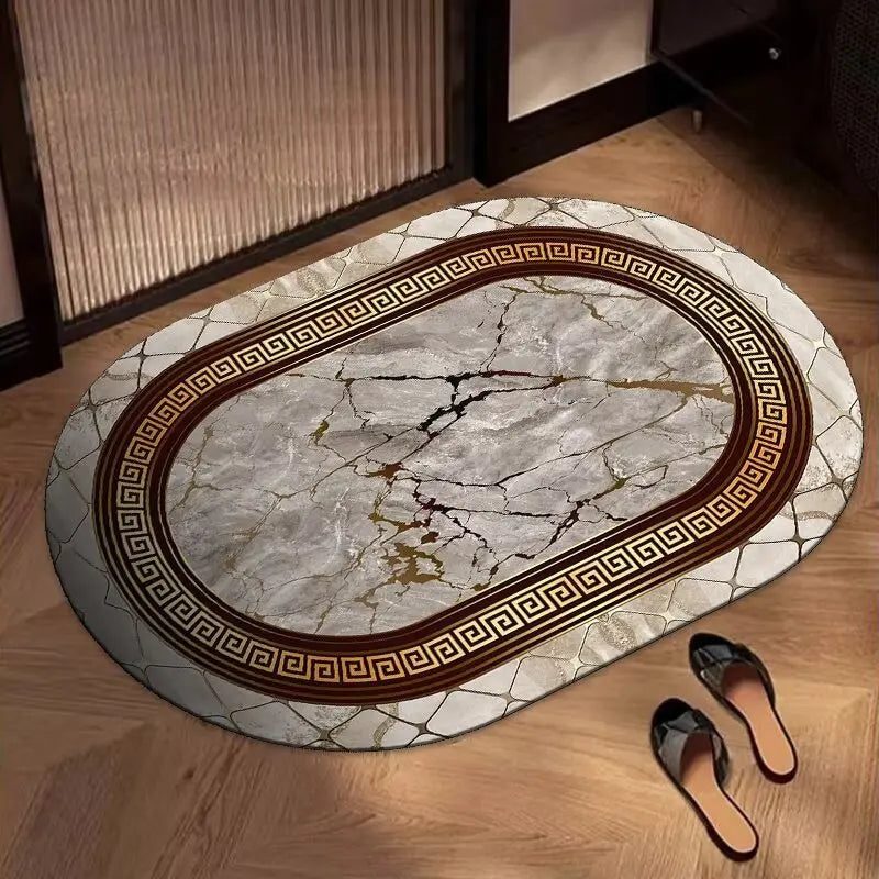 Navak Carpet Exclusive Picks Bohemian Oval Teppich Küche Badezimmer Fußmatte Eingangstürmatte Quadratisch Wohnzimmer Schlafzimmer Bereich Teppich Home Decor