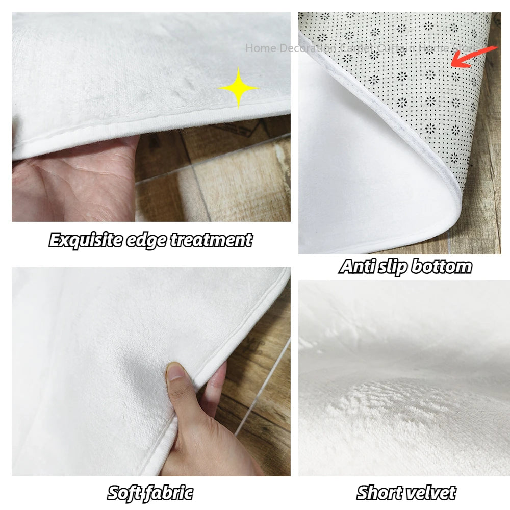 Navak Teppich, schlichter schwarzer Streifen, Wohnzimmer-Dekoration, Teppich, nordisches Schlafzimmer, Nachttisch, Plüsch, rutschfeste Matte, luxuriöser Arbeitszimmer-Garderoben-Teppich