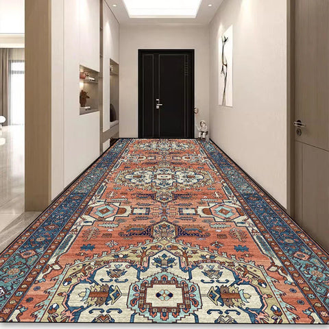 Navak-Teppich, Bohemian-Stil, langer Flurteppich, luxuriös, persische Dekoration, Flurteppich, rutschfest, leicht zu reinigen, Bodenmatte, Treppenläufer, Teppiche