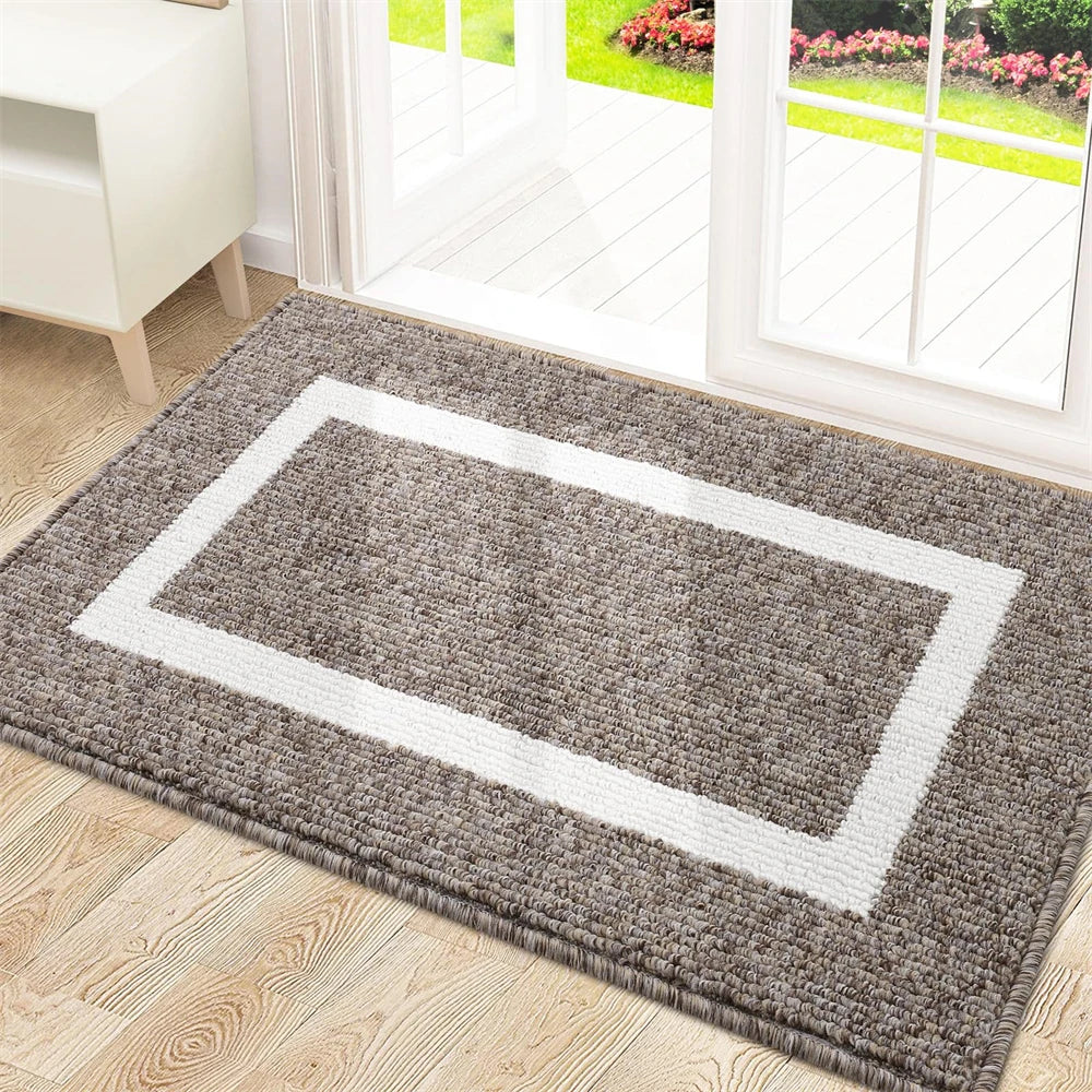 Navak Carpet Olanly Fußmatte, schmutzabweisend, für den Eingang, Fußmatte für den Außenbereich, weicher Küchenteppich, rutschfester Bodenteppich, saugfähig, Haus, Willkommens-Fußmatte