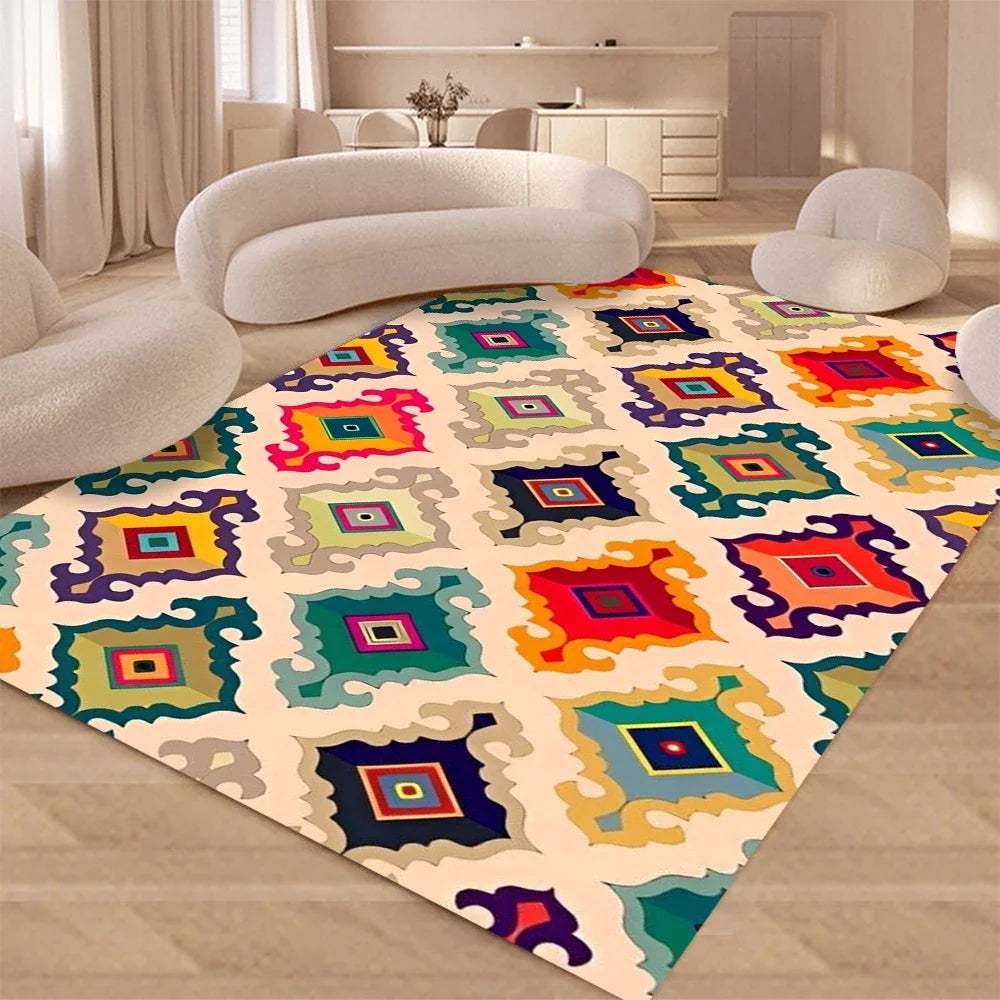 Navak Carpet Daily Picks Disney Wohnzimmerteppich im persischen Stil, Kunst-Teezimmerteppiche, weicher, waschbarer Balkonteppich, luxuriöse Retro-Nachttischteppiche, Tapis