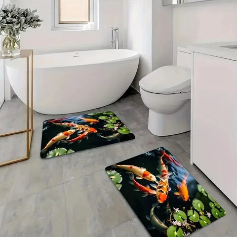 Navak Carpet 1 Stück Küchenteppich mit Milu-Hirschmuster, rutschfeste Fußmatten für Zuhause, Pop-Design, Badezimmerteppich, Badematte, Teppich für Zuhause, Waschbecken, Wäschedekor