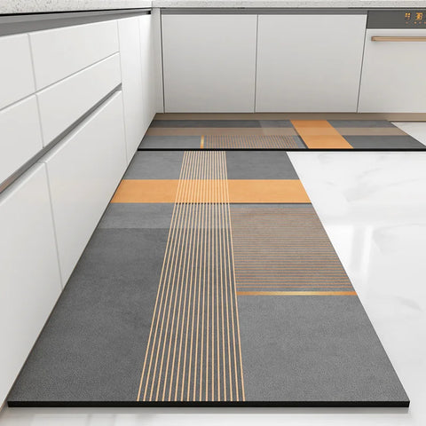 Navak Teppich, Küchenbodenmatte, PVC-Leder, wasserdichter Teppich, Heimdekoration, rutschfeste Fußmatten, Bereich, langer Teppich, Alfombra De Cocina, Alfombra, PVC