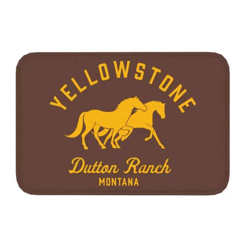 Navak Carpet Yellowstone Fußmatte für die Vordertür, rutschfest, für den Innenbereich, schnelltrocknend, Dutton Ranch, Fußmatte, für Küche, Balkon, Eingangsbereich, Teppich
