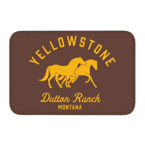 Navak Carpet Yellowstone Fußmatte für die Vordertür, rutschfest, für den Innenbereich, schnelltrocknend, Dutton Ranch, Fußmatte, für Küche, Balkon, Eingangsbereich, Teppich