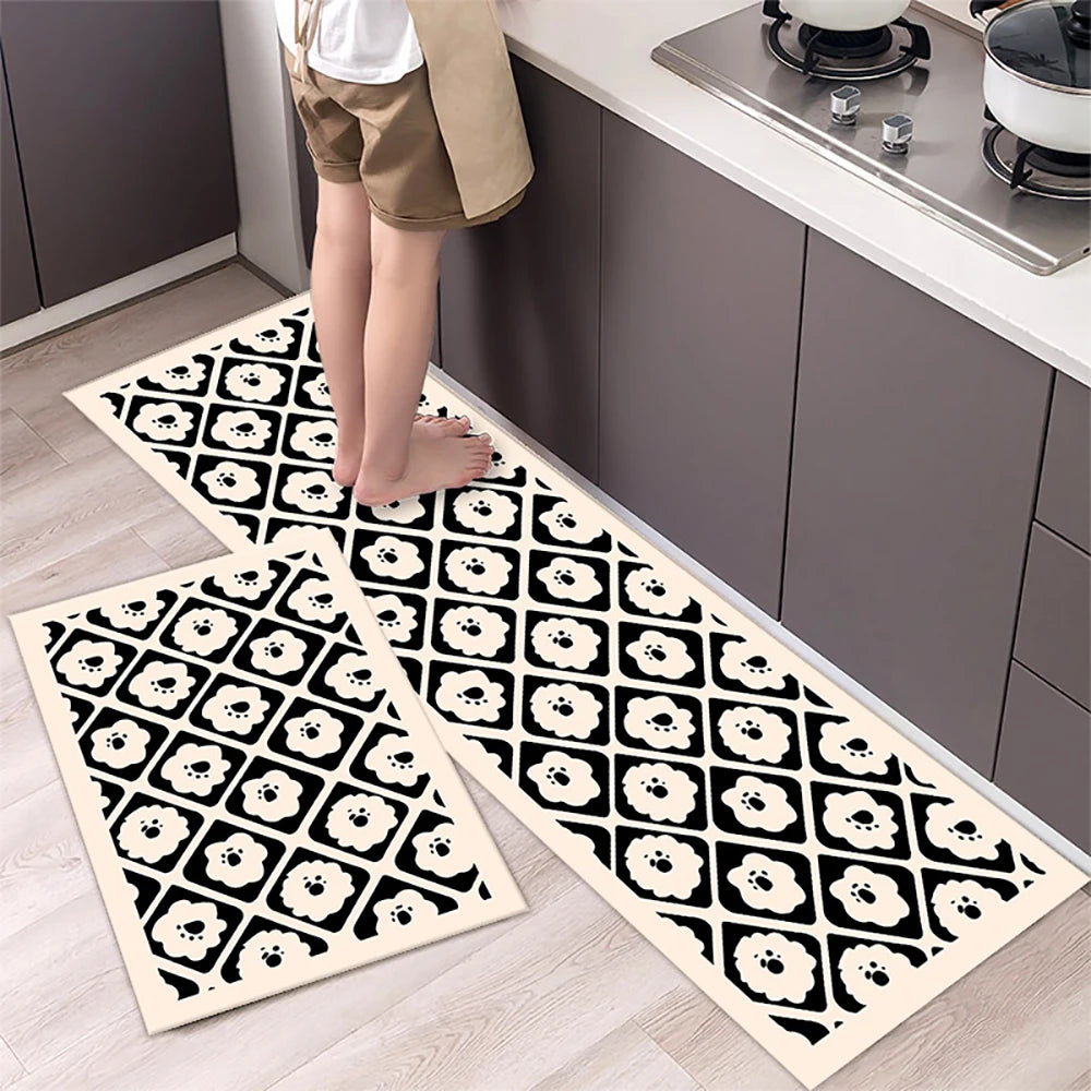 Navak Teppich Saugfähiger Küchenteppich Rutschfeste Bodenmatte Absorbiert Öl Küche Langer Bereich Teppich Schlafzimmer Teppich Eingang Fußmatte Home Decor Zimmer Tapis