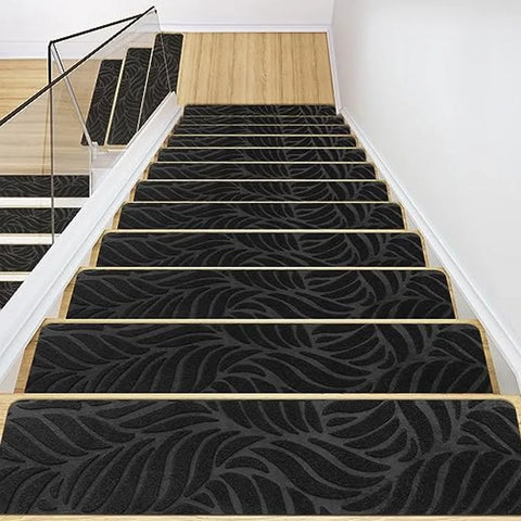 Navak Carpet Non-Slip Staircase Mat Stair Carpet Treads Stair Pads Rug Tread Safety for Kids Elders and Dogs Home Hospistal Indoor Use