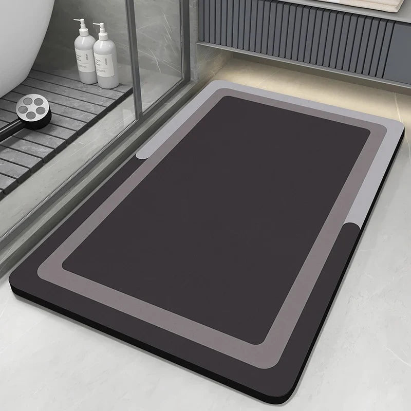 Navak Carpet Super saugfähiger Badezimmerteppich, Badematte, Bodenfußmatten, schnelltrocknend, rutschfeste Duschunterlage, Toilettenteppich, waschbar