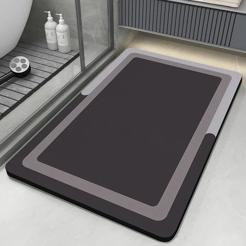 Navak Carpet Super saugfähiger Badezimmerteppich, Badematte, Bodenfußmatten, schnelltrocknend, rutschfeste Duschunterlage, Toilettenteppich, waschbar