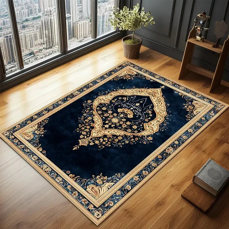 Navak Carpet Exclusive Picks, verbessertes Material, Schlingenflor, eleganter islamischer Gebetsteppich, exquisites Gebet, muslimisches kreatives Geschenk, einfache Aufbewahrung, Heimdekoration