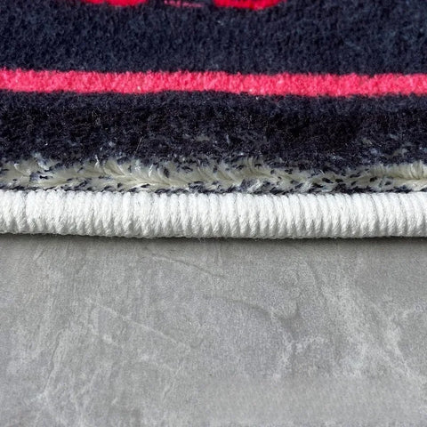 Navak Teppich Red Lip Devil Eye Teppich Hochwertiger Plüsch Rutschfester Teppich Badezimmer Flauschige Verdickungsmatte Schlafzimmer Wohnzimmer Dekoration Teppich