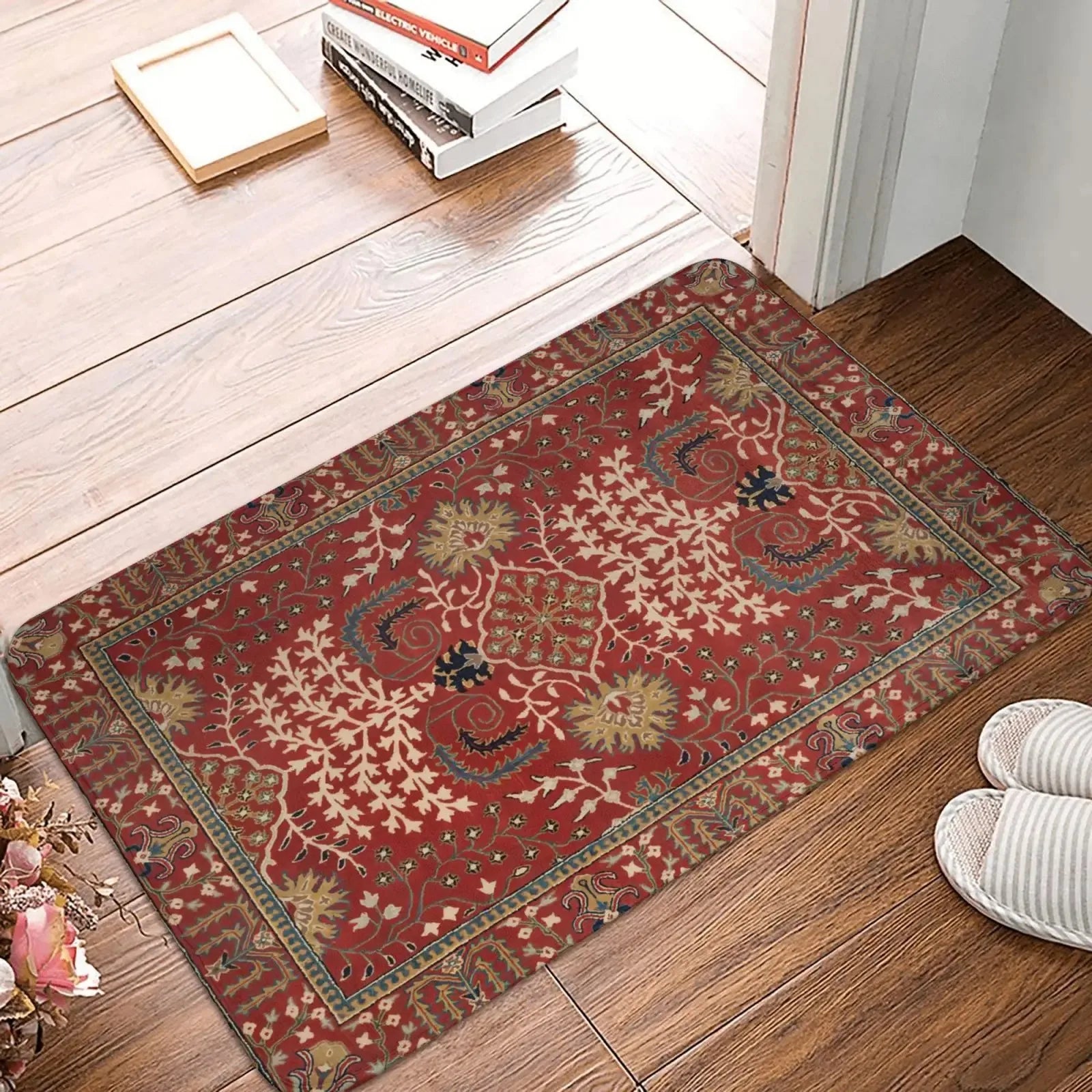 Navak Carpet Moroccan Ethnic Style Decorative Carpet Bohemian Welcome Mat Welcome Mat Kitchen Rug Entrance Door Floor Mat Door Mat Entrance