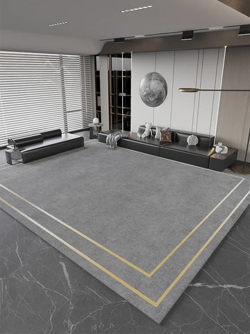 Navak Teppich, leichter Luxus-Studienteppich, großflächiger Teppich im nordischen Stil für Wohnzimmer, minimalistisches Schlafzimmerdekor, Nachttischteppich, waschbare Matte für Zuhause