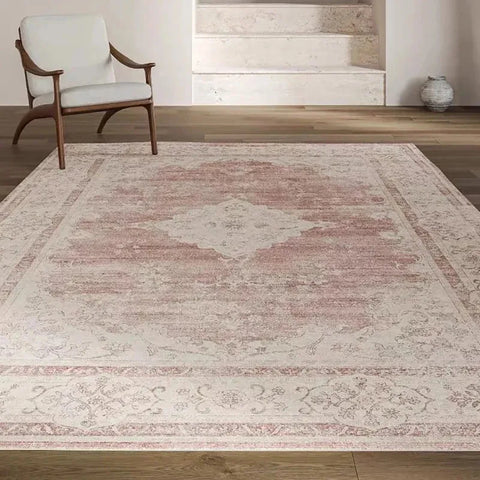Navak Carpet MBG23Exclusive Picks Bohemian Faux Wool Rug - Ultradünner, schmutzabweisender, rutschfester Teppich für Arbeitszimmer und Wohnzimmer, weiche Bodenmatte4Fb&amp;