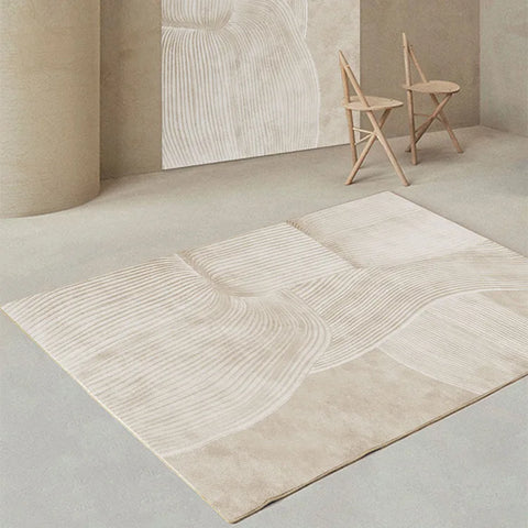 Navak-Teppich, japanische minimalistische Wohnzimmerdekoration, Plüschteppich, weiche Teppiche für Schlafzimmer, Lounge-Teppich, rutschfeste, flauschige Matte, großflächige Teppiche