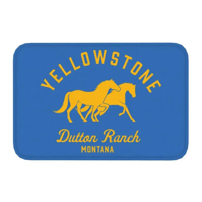 Navak Carpet Yellowstone Fußmatte für die Vordertür, rutschfest, für den Innenbereich, schnelltrocknend, Dutton Ranch, Fußmatte, für Küche, Balkon, Eingangsbereich, Teppich