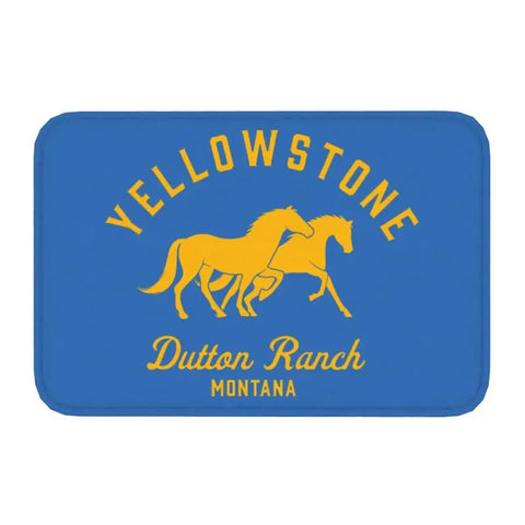 Navak Carpet Yellowstone Fußmatte für die Vordertür, rutschfest, für den Innenbereich, schnelltrocknend, Dutton Ranch, Fußmatte, für Küche, Balkon, Eingangsbereich, Teppich