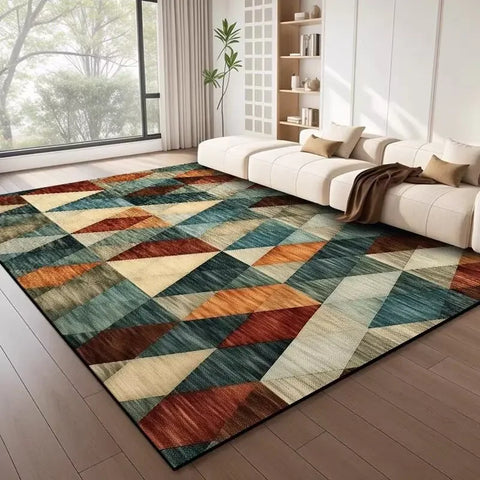 Navak Carpet Nordic Style Geometric Large Rugs for Living Room Modern Decoration Home Carpet Light Luxury Bedroom Rug  Washable Mat